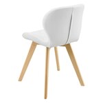 Lot de 4 chaises similicuir 81 x 57 x 49 cm blanc 03_0006773
