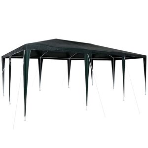 vidaXL Tente de fête Vert 600 x 400 x 266 cm Polyéthylène et acier