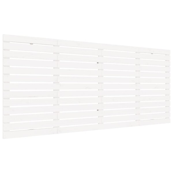 vidaXL Tête de lit murale Blanc 186x3x91 5 cm Bois massif de pin