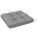 vidaXL Pouf palette de jardin marron miel bois de pin imprégné