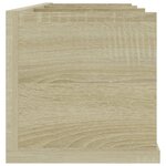 vidaXL Étagère murale à CD Chêne sonoma 75x18x18 cm Bois d'ingénierie