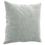 vidaXL Ensemble de canapés 2 Pièces avec coussins gris clair velours