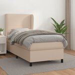 vidaXL Sommier à lattes de lit avec matelas Cappuccino 80x200 cm