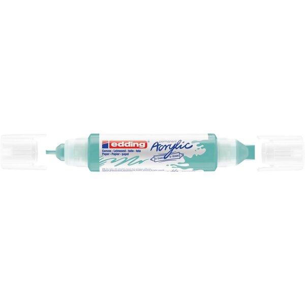 Marqueur acryl 3d dble pointe 5400 turquoise opulent 2-3 mm  5-10 mm EDDING