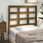 vidaXL Tête de lit Marron miel 95 5x4x100 cm Bois massif de pin