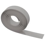vidaXL Bordures de jardin 3 Pièces gris 10 m 15 cm polyéthylène