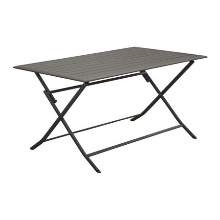 Table pliante terrasse en aluminium lorita 140x77 cm