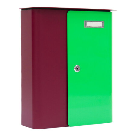 Rottner splashy boîte aux lettres rouge baie vert néon