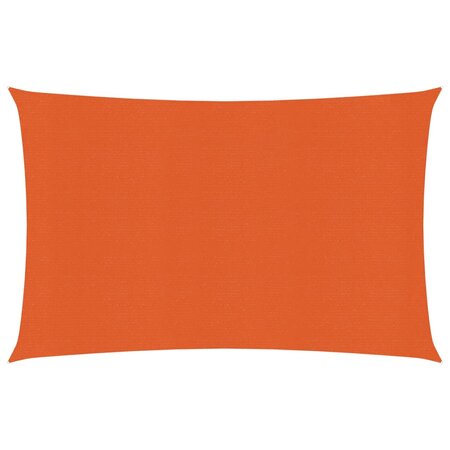 vidaXL Voile d'ombrage 160 g/m² Orange 3 5x4 5 m PEHD