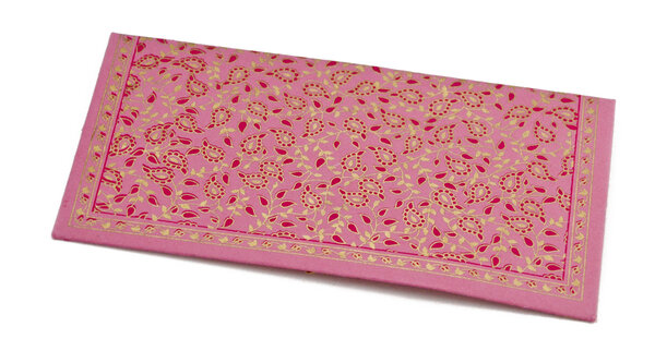 PAPERTREE TAJ Lot de 5 Enveloppes cadeau 19x10 Fuchsia