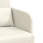 vidaXL Canapé-lit au sol 2-en-1 crème 65x80x83 cm en velours