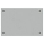 vidaXL Tableau noir magnétique mural blanc 60x40 cm verre trempé