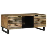vidaXL Table Basse 100x54x40 cm Bois de Mangue Massif