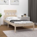 vidaXL Cadre de lit bois massif 90x190 cm simple