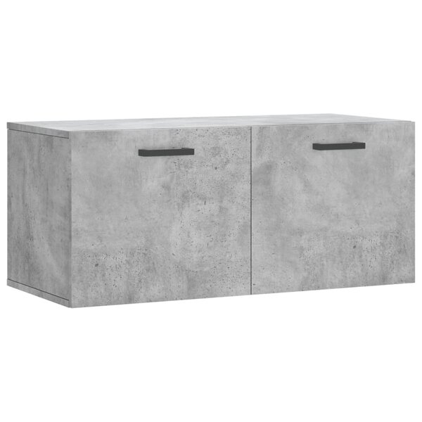 vidaXL Armoire murale gris béton 80x36 5x35 cm bois d'ingénierie