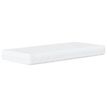 vidaXL Lit avec matelas gris clair 100x200 cm velours