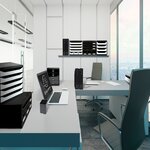 Exacompta Set de tiroirs de bureau Store-Box 7 tiroirs Noir brillant