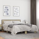 vidaXL Cadre de lit sans matelas chêne sonoma 160x200 cm