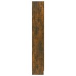 vidaXL Armoire à vitrine Chêne fumé 82 5x30 5x185 5 cm Bois ingénierie