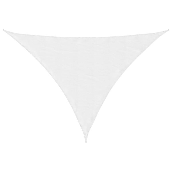 vidaXL Voile de parasol tissu oxford triangulaire 3 5x3 5x4 9 m blanc