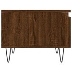 vidaXL Tables basses 2 Pièces chêne marron 50x46x35 cm bois d'ingénierie