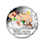 Asterix aux jeux Olympiques - Monnaie de 50€ Argent 5oz colorisée