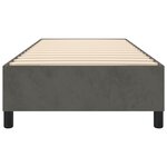 vidaXL Cadre de lit Gris foncé 100 x 200 cm Velours