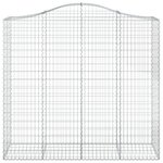 vidaXL Paniers à gabions arqués 11 Pièces 200x50x180/200 cm Fer galvanisé