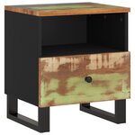 vidaXL Tables de chevet 2 Pièces Bois de récupération et d'ingénierie