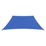 vidaXL Voile d'ombrage 160 g/m² Bleu 3/4x2 m PEHD