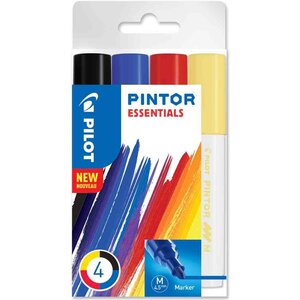 Marqueur à pigment pintor medium set de 4 essentials pilot