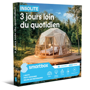 SMARTBOX - Coffret Cadeau Insolite 3 jours loin du quotidien - Séjour