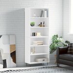 vidaXL Buffet blanc 69 5x32 5x180 cm bois d'ingénierie