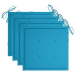 vidaXL Mobilier à dîner d'extérieur pliable 5 Pièces avec coussins Bambou