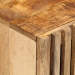 vidaXL Table de chevet 40x34x46 cm bois de manguier massif brut
