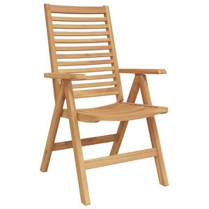 vidaXL Chaise de jardin 8 Pièces Marron 52 x 64 5 x 108 cm