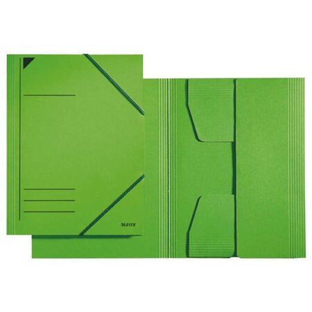 chemise à élastique, format A4, carton 320 g/m2, vert+ LEITZ