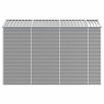 vidaXL Abri de jardin gris clair 191x300x198 cm acier galvanisé