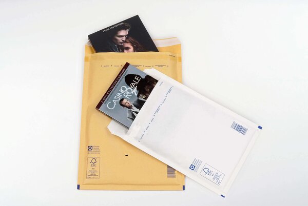 Lot de 100 pochettes enveloppes bulles C/3 blanc 170x225mm DIFPAC
