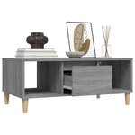 vidaXL Table basse Sonoma gris 90x50x36 5 cm Bois d'ingénierie