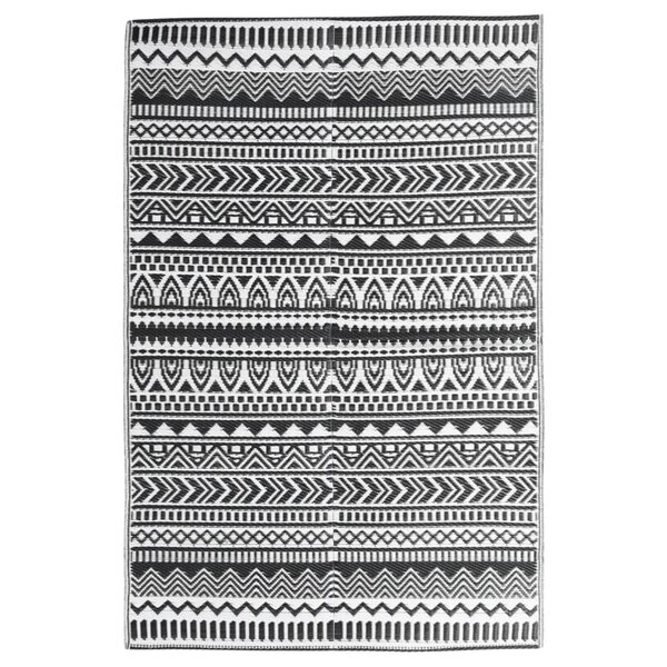 vidaXL Tapis d'extérieur Noir 190x290 cm PP