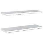 vidaXL Étagères murales 2 Pièces 75x23 5x3 cm argenté acier inoxydable