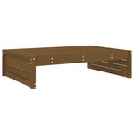 vidaXL Repose-pied de jardin 120x80 cm marron miel bois de pin massif