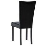 vidaXL Chaises à manger lot de 6 noir velours
