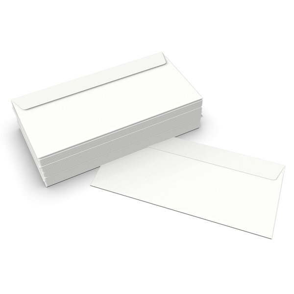 Lot de 250 enveloppe blanche 110x220 mm (dl)