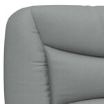 vidaXL Cadre de lit avec tête de lit Gris clair 80x200 cm Tissu