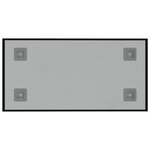 vidaXL Tableau noir magnétique mural Noir 40x20 cm Verre trempé