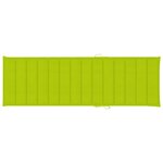 vidaXL Chaise longue de jardin avec coussin Bois d'acacia solide