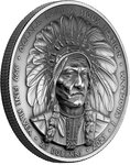 Monnaie en argent 25 dollars g 1000 (1 kg) millésime 2023 indian chief sitting bull