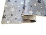 Tapis enfant Etoile 80 x 150 cm - Gris
